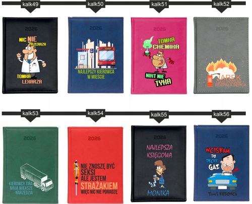 STYLOWY PREZENT DLA KOLEŻANKI personalizowany kalendarz A4 2026 KSIĄŻKOWY na Arena.pl