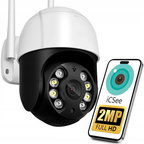 KAMERA ZEWNĘTRZNA OBROTOWA IP WIFI 2MPX FULL HD 4x ZOOM DO MONITORINGU na Arena.pl