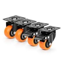 Zestaw KÓŁEK PRZEMYSŁOWYCH 4x transportowe Kółko 39mm Meblowe OBROTOWE 300k