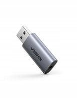 UGREEN ADAPTER PRZEJŚCIÓWKA KARTA AUDIO AUX USB A 2.0 DO MINIJACK 3,5 MM