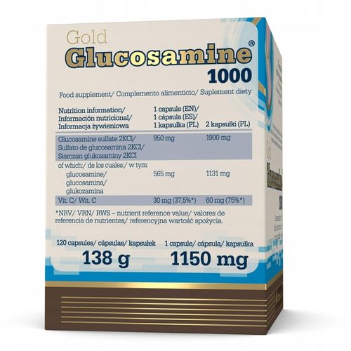 OLIMP GOLD GLUCOSAMINE 120kaps GLUKOZAMINA KOŚCI STAWY ŚCIĘGNA KOLANA na Arena.pl