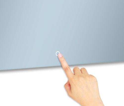 Toaletka MEGAN B3 z lustrem VISAGE biała/FRONTY POŁYSK na Arena.pl