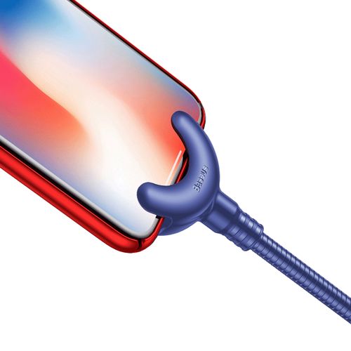 Uchwyt samochodowy kabel 2w1 Iphone Baseus O-type niebieski na Arena.pl