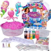 AQUA GELZ DUŻY ZESTAW KREATYWNY MAGICZNE SYRENKI FIGURKI 3D 6 ŻELI + AKCES.