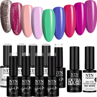 NTN Zestaw 9 kolorów Limited Edition 10 5g + baza i top GRATIS