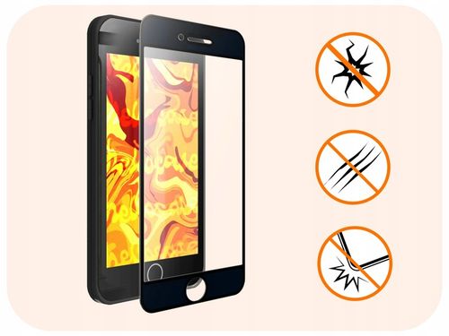 3-pak SZKŁO HARTOWANE DO iPhone SE 2020 / SE 2022 / 7 / 8 na cały ekran 9H na Arena.pl