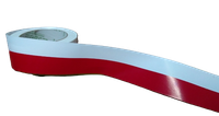 wstążka 5 cm x 50y biało-czerwona  flaga 111900