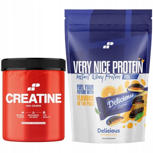 KREATYNA CREATINE MONOHYDRAT 500g + BIAŁKO WHEY WPC KONCENTRAT 700g na Arena.pl