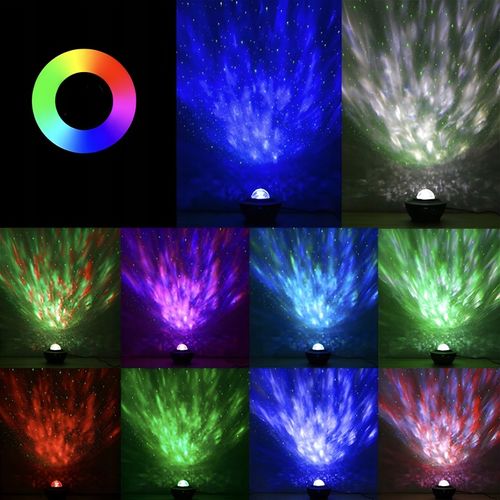Projektor Gwiazd Rzutnik Nieba Lampka Nocna LED Głośnik Bluetooth + Pilot na Arena.pl