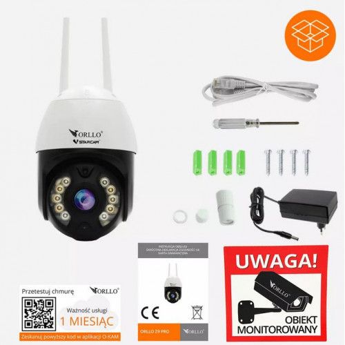 Kamera IP Orllo zewnętrzna obrotowa zoom x10 Z9 PRO na Arena.pl