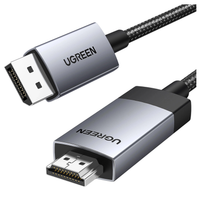 kabel displayport do hdmi ugreen dp119, 4k 60hz, 3m (czarny)