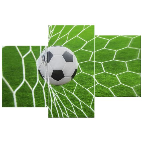 Obraz Tryptyk 90X60 Piłka W Bramce na Arena.pl