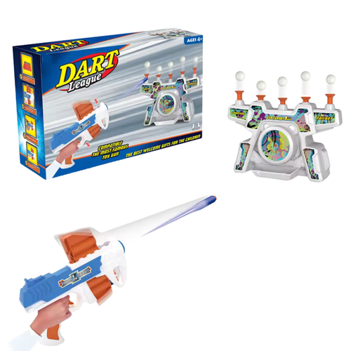 Gra Strzelecka Zestaw Tarcza z Unoszącymi Się Piłeczkami Pistolet Pociski na Arena.pl