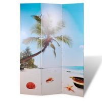 Składany parawan, 120x170 cm, motyw plaży