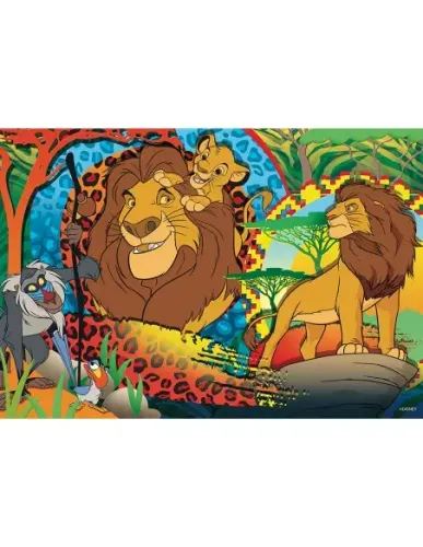 Puzzle dwustronne 24 elementy. Król Lew na Arena.pl