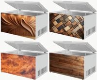 Naklejka samoprzylepna na zamrażarkę zmywarkę pralkę DREWNIANE DUŻO WZORÓW