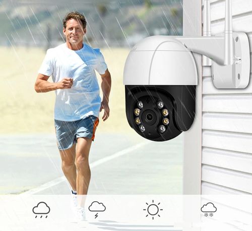 KAMERA ZEWNĘTRZNA OBROTOWA IP WIFI 2MPX FULL HD 4x ZOOM DO MONITORINGU na Arena.pl