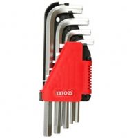 klucze hex zestaw 10-częściowy 2,0-12mm cr-v - yt-0508