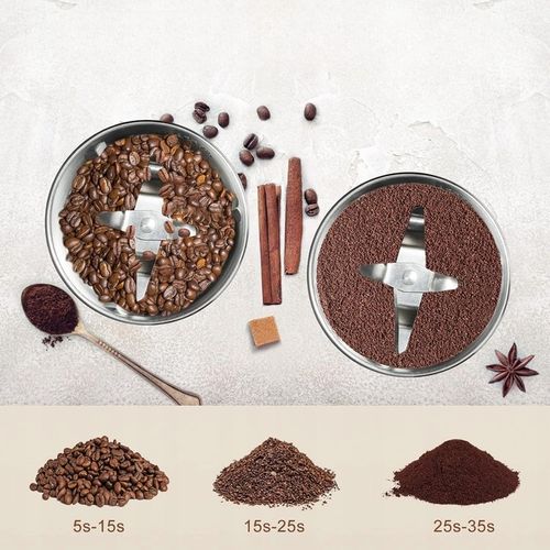 MŁYNEK DO MIELENIA KAWY ZIAREN CUKRU ITP. ELEKTRYCZNY MOCNY 200W 6 OSTRZY na Arena.pl