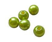 PEREŁKI "P" PLASTIK PISTACJA 6MM 100SZT
