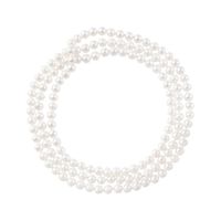 piękny klasyczny naszyjnik z naturalnych pereł 120/150 cm