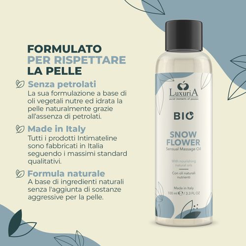 olejek do masażu luxuria bio oil snow flower 100 ml intimateline na Arena.pl