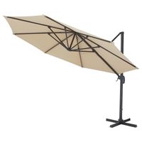 SOLIDNY PARASOL DO OGRODU - 3M BEŻ