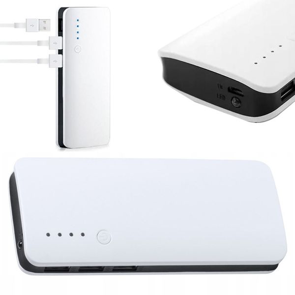 Powerbank 20 000 mAh 3xUSB czarny Z LATARKĄ LED zdjęcie 1