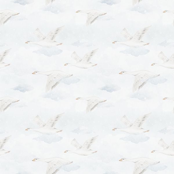 Tapeta Lecące Gąski W37 250 cm płótno zdjęcie 1