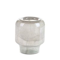 Wazon dekoracyjny szklany LANA 19X19X22 kremowy