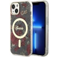 Guess GUHMP14MHCFWSA iPhone 14 Plus 6.7" zielony/khaki hardcase Flower MagS