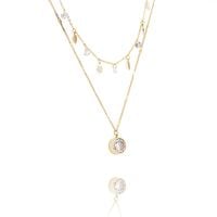 naszyjnik stal chirurgiczna pozłacana 14k gold nst1380
