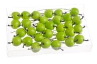 jabłuszka na druciku  matowe 2cm 30szt. | 7can7029