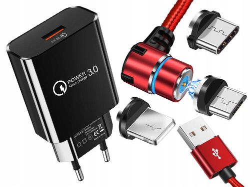 ŁADOWARKA SIECIOWA QC 3.0 LIGHTNING MICRO TYP-C na Arena.pl