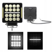 ROBOCZA Lampa 16 LED HALOGEN pas 9 LED 20 W + 1,5 W 12/24V białe światło