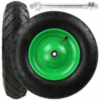 KOŁO KÓŁKO 4.80/4.00-8 DO TACZKI 400-8 MOCNE POMPOWANE ŁOŻYSKOWANE + OŚKA