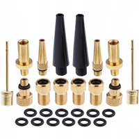 ZESTAW KOŃCÓWEK ADAPTERÓW DO POMPOWANIA 26SZT. WENTYLE PIŁKI REDUKTORY IGŁY