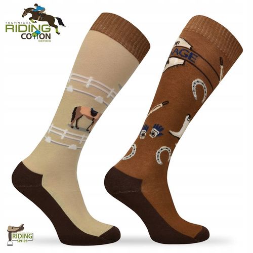 Komplet skarpet w konie na prezent dla Jeźdźca na Arena.pl