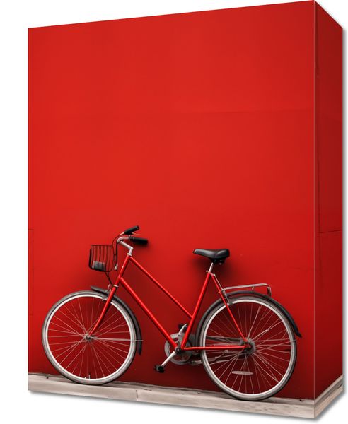 Obraz 30x40cm Czerwony Rower zdjęcie 1