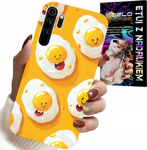 ETUI DO XIAOMI NOTE 8 - SŁODKIE UŚMIECHNIĘTE JAJKA CASE + FOLIA na Arena.pl