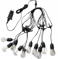GIRLANDA LAMPKI OGRODOWE BALKONOWE 5 M 10 LED S14 ŁAŃCUCH ŚWIETLNY