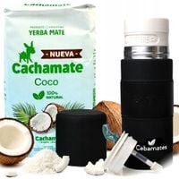 Zestaw Kokosowa Yerba Mate Cachamate Coco 500g + Yerbomos 3w1 - Argentyńska