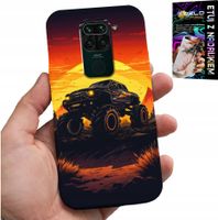 ETUI DO XIAOMI NOTE 9 - MONSTERTRUCK, CIĘŻARÓWKA, WZORY + SZKŁO