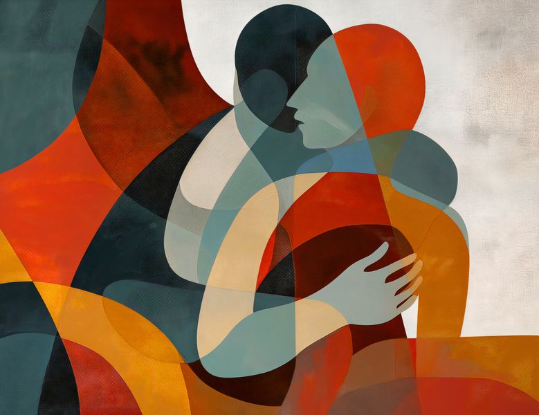 Plakat 65x50cm Objęcia zdjęcie 1