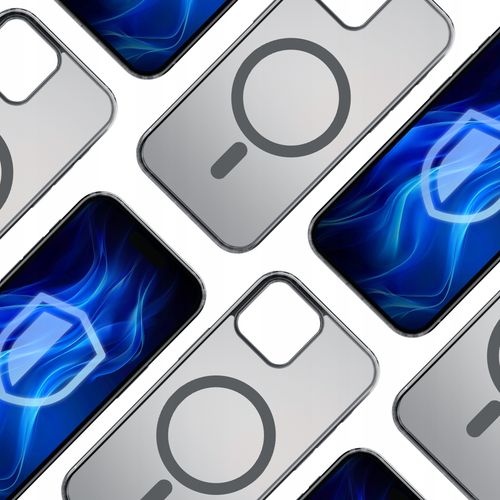 Etui z MagSafe na Apple iPhone 15 Plus - 3mk Frosty MagCase Black na Arena.pl