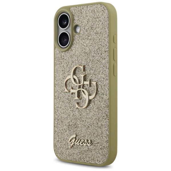 Etui Guess Fixed Glitter Big 4G do iPhone 17 złoty zdjęcie 2