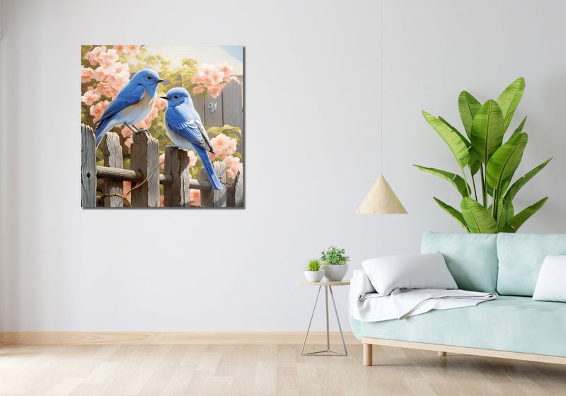 Obraz 90x90cm Wiosna u Bram zdjęcie 2