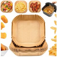 Wkłady do Air Fryera Frytkownicy Beztłuszczowej Tacki 100szt. Fryer Papier