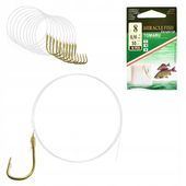 Haczyki WIĄZANE TOMARU Przypony GOTOWE 10 SZT r 8