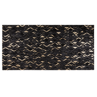 Dywan skórzany 140 x 200 cm czarny DEVELI